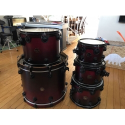 DW Collectors Satin Specialty Cherry to Black Fade